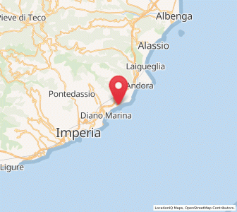 Map of San Bartolomeo al Mare, Liguria