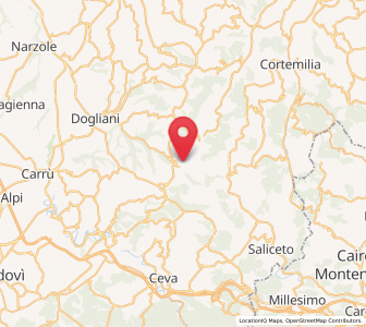 Map of San Benedetto Belbo, Piedmont