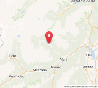 Map of San Bernardo, Trentino-Alto Adige