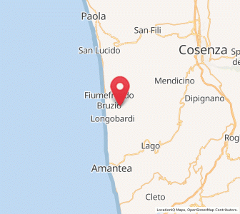 Map of San Biase, Calabria