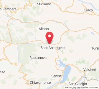 Map of San Brancato, Basilicate