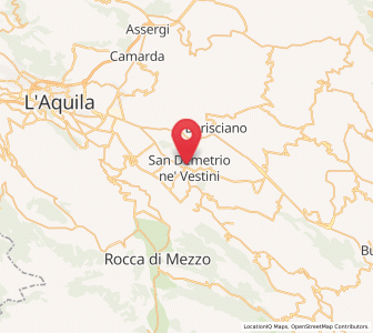 Map of San Demetrio Ne' Vestini, Abruzzo