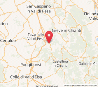 Map of San Donato, Tuscany