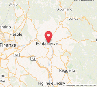 Map of San Francesco, Tuscany