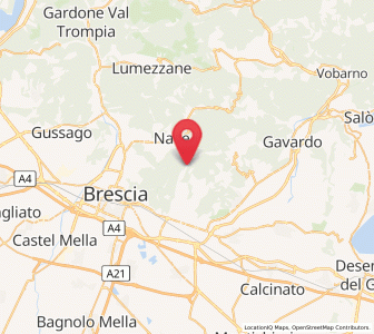 Map of San Gallo, Lombardy