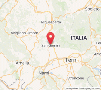 Map of San Gemini, Umbria
