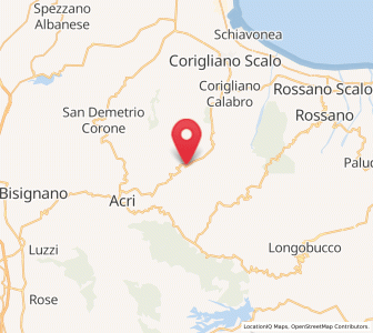 Map of San Giacomo, Calabria