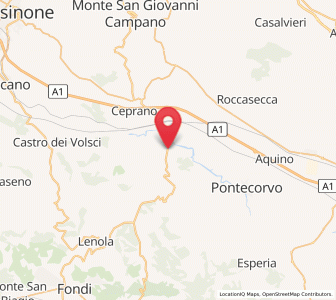 Map of San Giovanni Incarico, Lazio