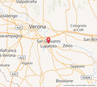 Map of San Giovanni Lupatoto, Veneto