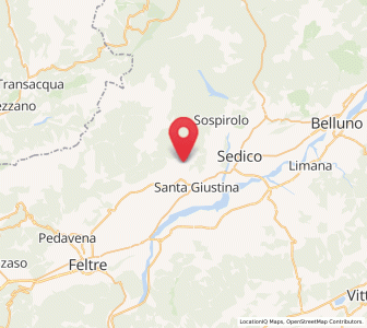 Map of San Gregorio nelle Alpi, Veneto