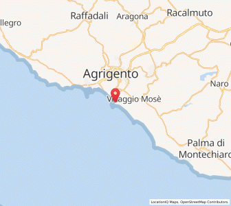 Map of San Leone Mosè, Sicily