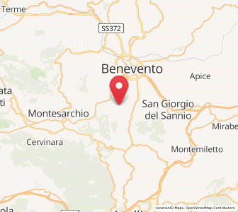 Map of San Leucio del Sannio-Cavuoti, Campania