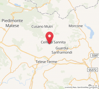 Map of San Lorenzello, Campania