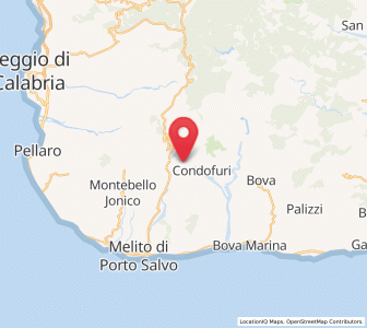 Map of San Lorenzo, Calabria
