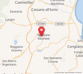 Map of San Lorenzo del Vallo, Calabria