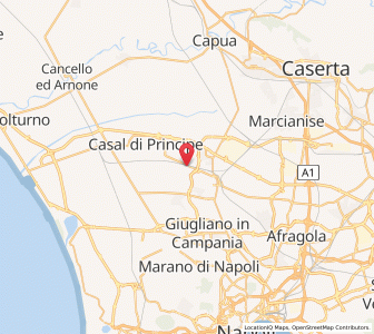 Map of San Marcellino, Campania