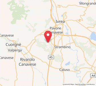Map of San Martino Canavese, Piedmont