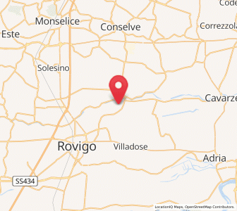 Map of San Martino di Venezze, Veneto