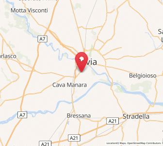 Map of San Martino Siccomario, Lombardy