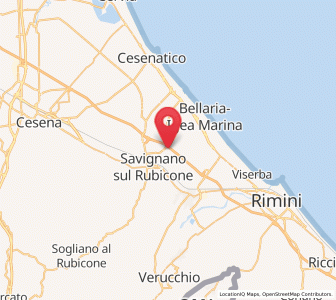 Map of San Mauro Pascoli, Emilia-Romagna