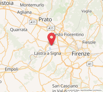 Map of San Mauro, Tuscany