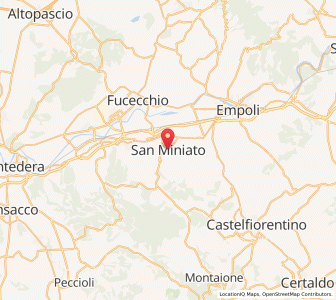 Map of San Miniato, Tuscany
