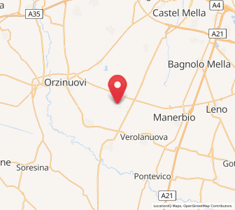 Map of San Paolo, Lombardy