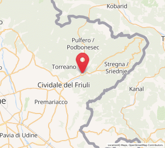 Map of San Pietro al Natisone, Friuli Venezia Giulia