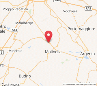 Map of San Pietro Capofiume, Emilia-Romagna