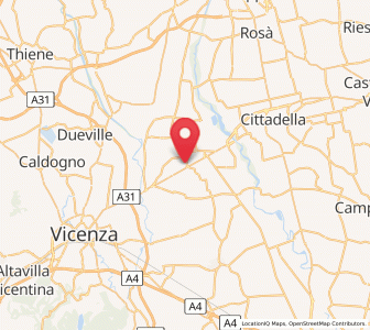 Map of San Pietro in Gu, Veneto