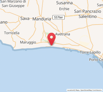 Map of San Pietro Specchiarica, Apulia