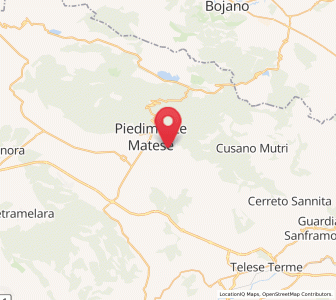 Map of San Potito Sannitico, Campania