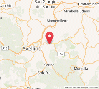 Map of San Potito Ultra, Campania