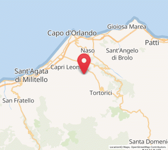 Map of San Salvatore di Fitalia, Sicily