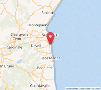 Map of San Sostene Marina, Calabria