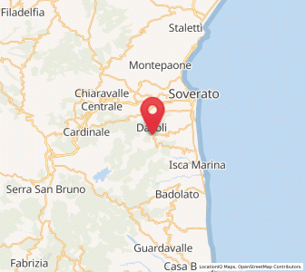 Map of San Sostene, Calabria