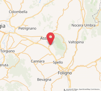 Map of San Vitale, Umbria