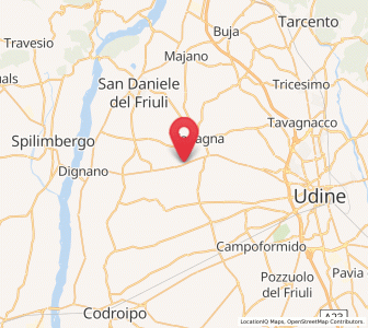Map of San Vito di Fagagna, Friuli Venezia Giulia