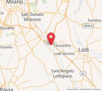 Map of San Zenone al Lambro, Lombardy