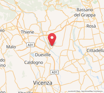 Map of Sandrigo, Veneto