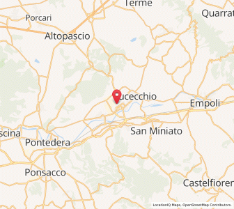 Map of Santa Croce sull'Arno, Tuscany