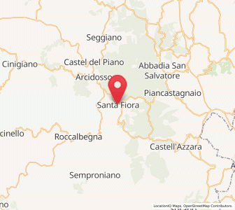 Map of Santa Fiora, Tuscany