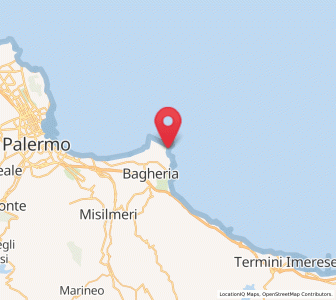 Map of Santa Flavia, Sicily