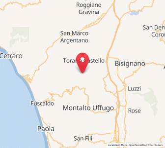 Map of Santa Maria le Grotte, Calabria