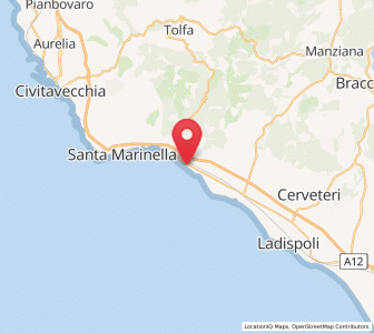 Map of Santa Severa, Lazio