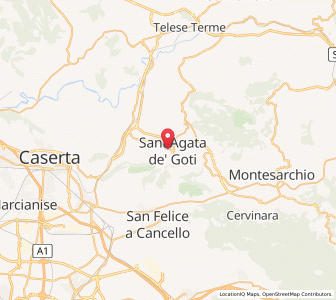Map of Sant'Agata de'Goti, Campania