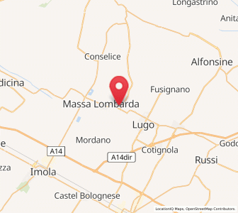 Map of Sant'Agata sul Santerno, Emilia-Romagna