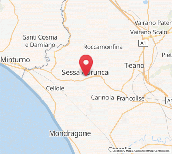 Map of Sant'Agata, Campania