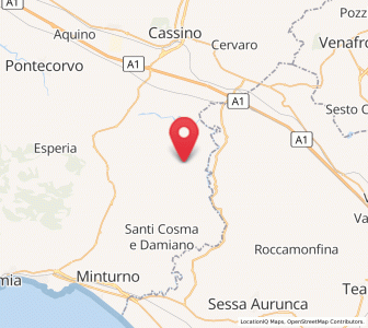 Map of Sant'Andrea del Garigliano, Lazio
