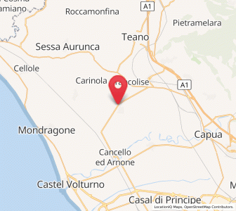 Map of Sant'Andrea-Pizzone-Ciamprisco, Campania